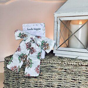 NEW Haute Hippie Girls Alligator Clip Floral Fabric Hair Bow